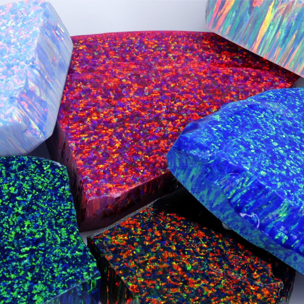 Kyocera Opal synthetic opal rough material — polymer impregnated lab-grown opal