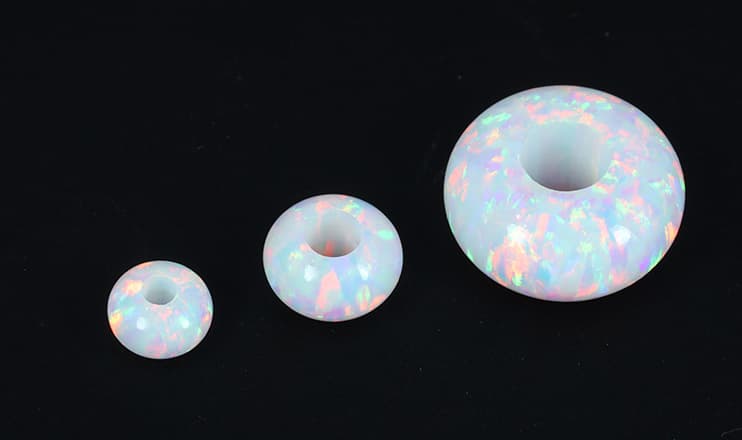 Bello opal rondelle in sizes