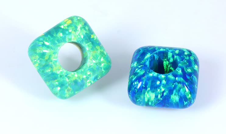 Bello opal square rondelle