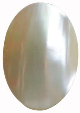 OV natural pearl ring featuring a centered natural pearl set in polished precious metal