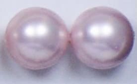 RRS simulated-pearl accessory with elegant shell contour and soft, radiant sheen