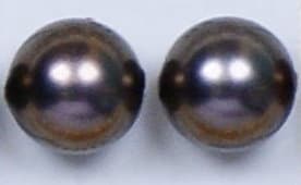 ST4 simulated-pearl hoop earrings with embedded pearls along the curved metal frame