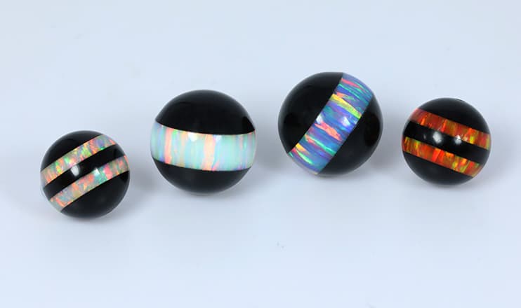 Bello synthetic opal beach ball sphere