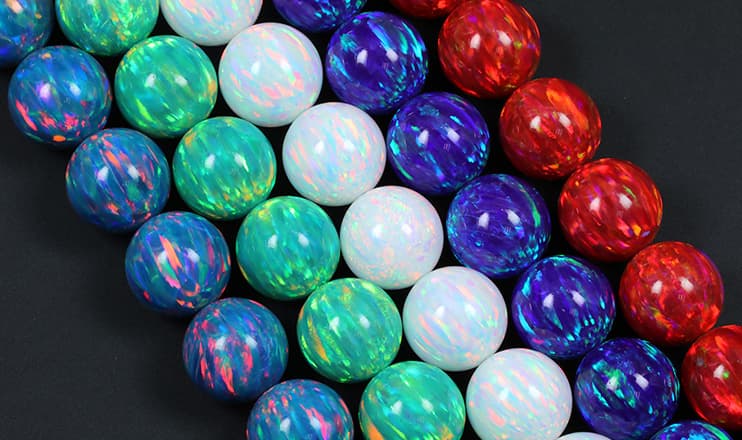 Bello synthetic opal sphere