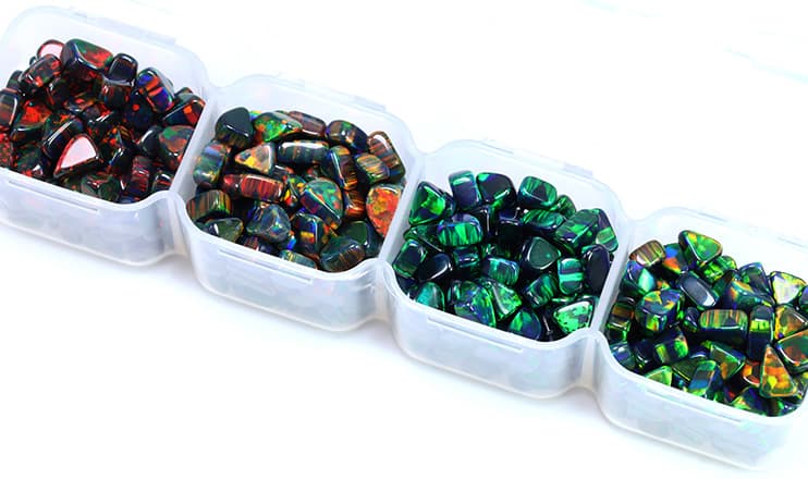 black opal tumbled