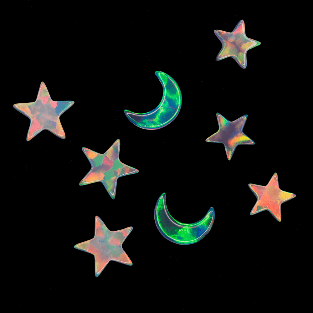 galaxy opal moon star
