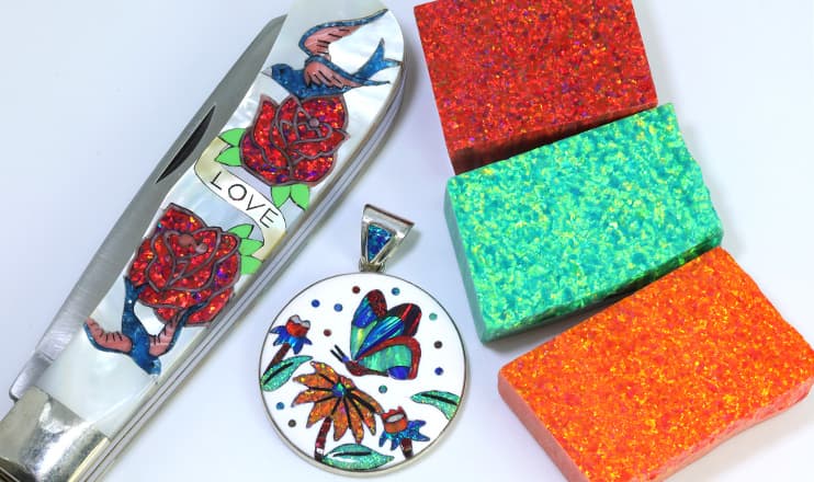 opal inlay rough